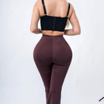 Leggins con faja acampanado