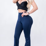 Leggins con faja acampanado