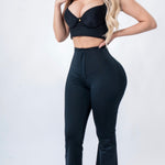 Leggins con faja acampanado